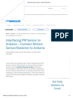 Interface PIR Sensor To Arduino - Motion Sensor - Detector