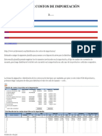 Distribución de Costos de Importación