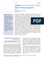 Complications and Failure of Airway Management