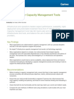 Market Guide For Capacity Management Tools: Key Findings