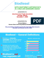 Biodiesel: A Renewable Fuel To Meet Today's and Tomorrow's Energy Needs in A Clean and Sustainable Manner