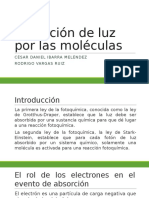 Absorción de Luz Por Las Moléculas