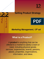 Setting Product Strategy: Marketing Management, 13 Ed