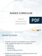 Avance Curricular