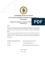 "Desarrollo de Una Herramienta Informática BI (Business Intelligence), para La Toma de Decisiones en El Área de Cartera Crediticia, de La Cooperativa de Ahorro y Crédito Mushuc Ru