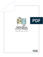 Tabledit Manual V2.76 For Windows: © Leschemelle, Thomason, Kuhns (2016)