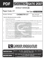 Gate Test Series 1 Chemistry