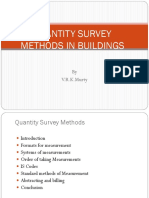 Quantities Survey Methods