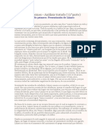 Lazarillo de Tormes - Análisis Tratado I (1°parte) Tratado Primero: Presentación de Lázaro