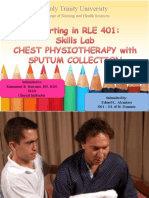 Chest Physiotherapy With Sputum Collection