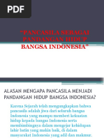 Nilai Pancasila Sebagai Pandangan Hidup Bangsa Indonesia