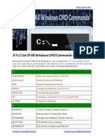 A To Z List of All Windows CMD PDF