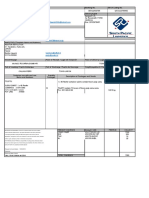 Bill of Lading Pulpa de Camu Camu