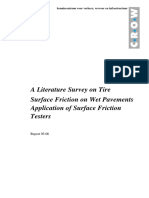 2003 - CROW Report On Literature Review of Skid Resistance Testers