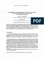 An Empirical Analysis of The Incentives To Engage in Costly Information Acquisition The Case of Risk