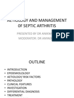 Aetiology and Management 0f Septic Arthritis