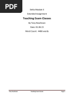 Teaching Exam Classes