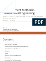 FEM in Geotech Engineering