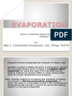 Evaporation: By: Allie E. Fuentebella-Pomperada, Che, Mengr, PHDTM