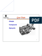 Gear Train: - Simple - Compound - Epicyclic