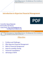 Introduction To Hyperion Financial Management: Created By: Rupam Majumdar Reviewed By: Amit Sharma