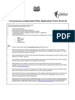 Personalised Employment Pass Application Form (Form 8)