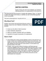 Monitoring Diabetes Control: Why Blood Test?