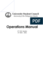 University Student Council Manual