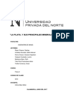 La Plata, y Sus Principales Minerales Mena