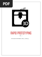 Rapid Prototyping: Soumyajyoti Mukherjee - Mee1007 - 16bme0452