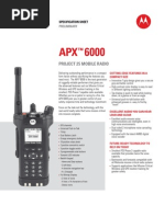 APX 6000 Spec Sheet