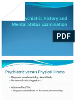 Psychiatric History and Mental Status Examination