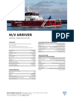 M/V Arriver: Vessel Specification