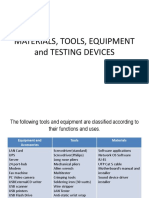 1 (CHS) Materials, Tools, Equipment and Testing Devices