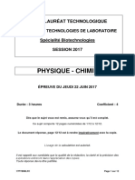 BAC STL Bio Physique SUJET