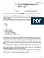 Experimental Analysis of Triple Tube Heat Exchanger