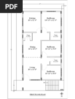 Bedroom 10' 11" X 12' 3" Kitchen 10' X 12' 3": First Floor Plan