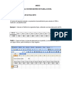 Calculo de Indicadores Planilla Excel