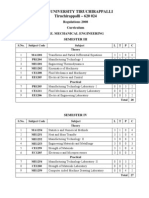 Mechanical Engineering Syllabus