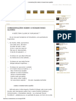 Considerações Sobre o Romantismo Alemão PDF