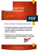 Reacciones Transfusionales