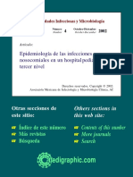 Epidemiología de Las Infecciones Nosocomiales en Un Hospital Pediátrico de Tercer Nivel