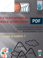 Extracorporeal Shock Wave Lithotripsy (ESWL (