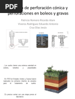 Método de Perforación Cónica y Perforaciones en Boleos