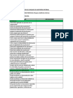 Lista de Chequeo Auditoría Interna