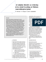 Use of SO2 As Reducing Agent in Cobalt Leaching PDF