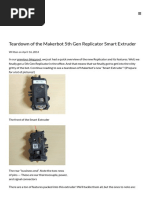 Teardown of The Makerbot 5th Gen Replicator Smart Extruder Intentional3D