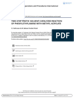 Two-Step Protic Solvent-Catalyzed Reaction of Phenylethylamine With Methyl Acrylate (Organic Preparations and Procedures International, 2005, 37, 6, 579-584 10.1080@00304940509354990)