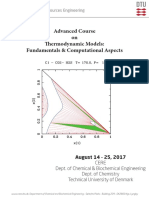 Advanced Course On Thermodynamic Models 2017