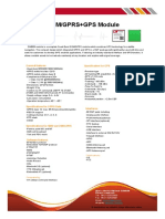 GSM/GPRS+GPS Module: General Features Specification For GPS